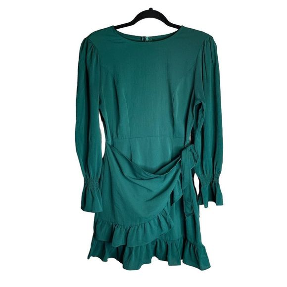 Vestidos Dresses & Skirts - 5 for $25🔥Small Vestidos Green Boho Ruffle Dress